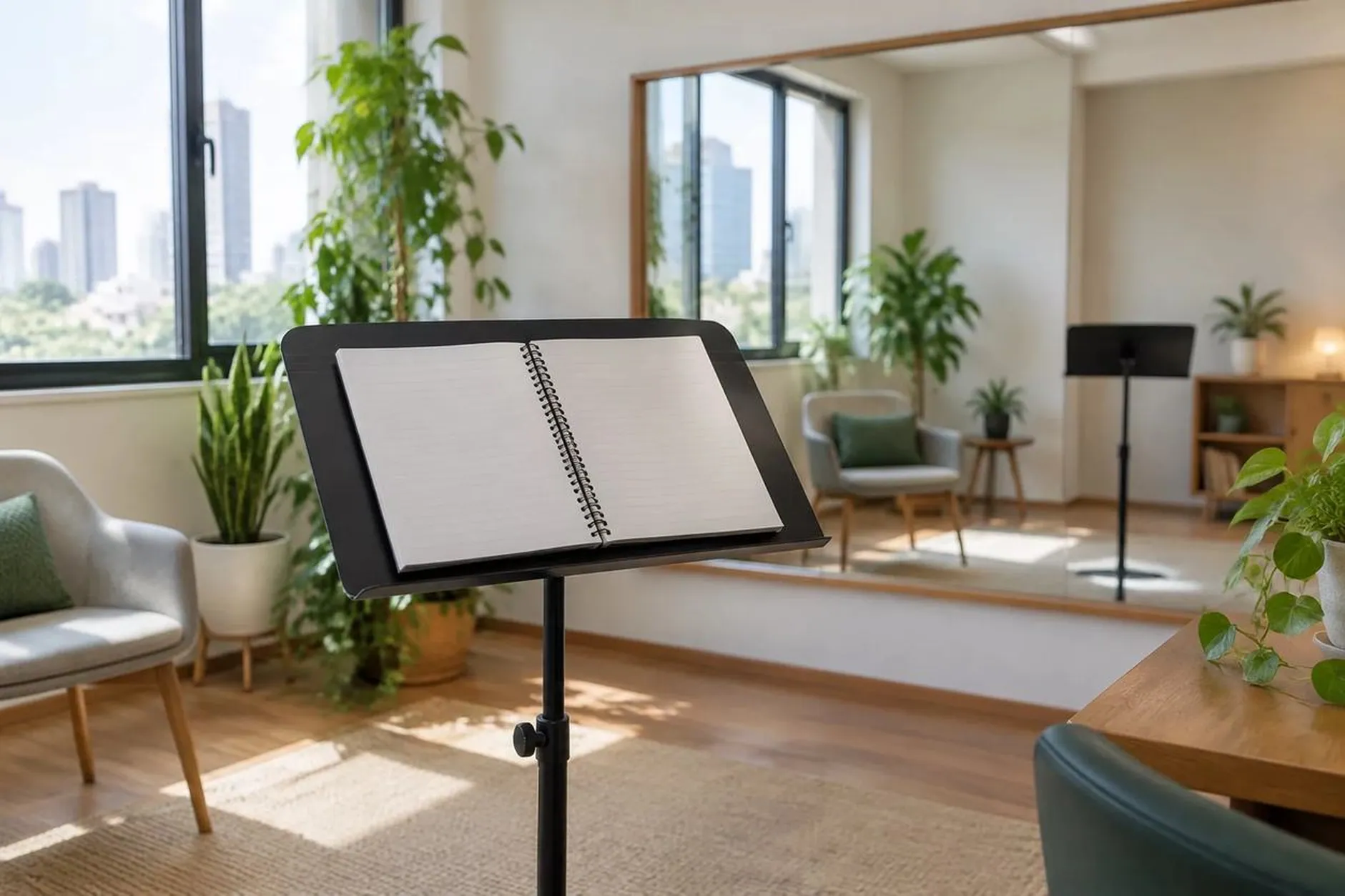 Quadro com o esboço da estrutura de uma apresentação